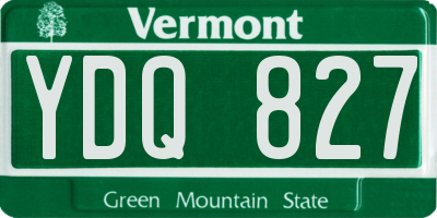 VT license plate YDQ827