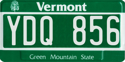 VT license plate YDQ856