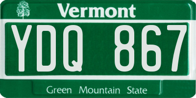 VT license plate YDQ867