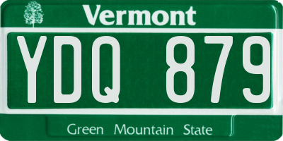 VT license plate YDQ879