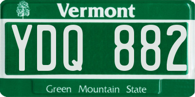 VT license plate YDQ882