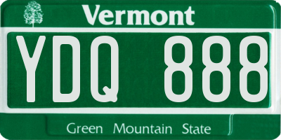 VT license plate YDQ888