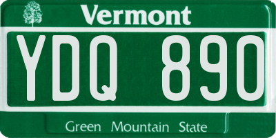 VT license plate YDQ890