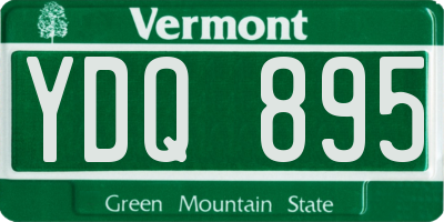 VT license plate YDQ895