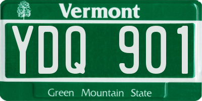 VT license plate YDQ901