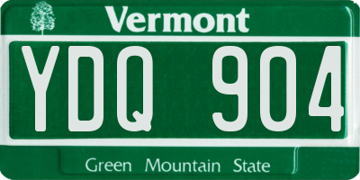 VT license plate YDQ904