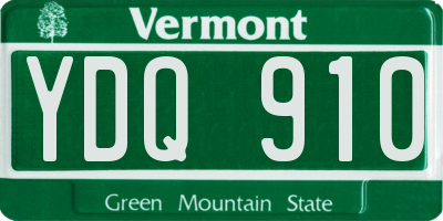 VT license plate YDQ910