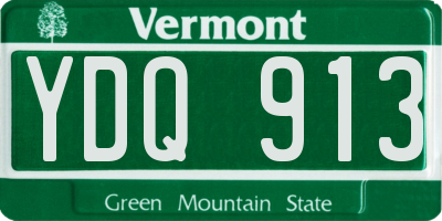 VT license plate YDQ913