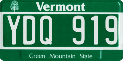 VT license plate YDQ919