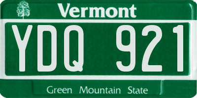 VT license plate YDQ921