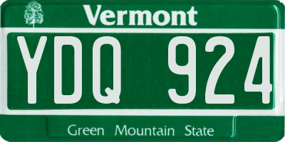 VT license plate YDQ924
