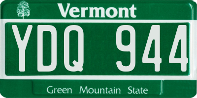 VT license plate YDQ944