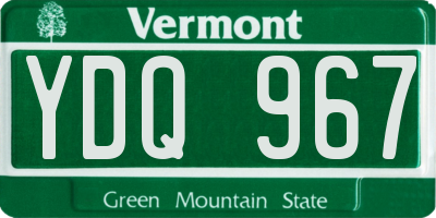 VT license plate YDQ967