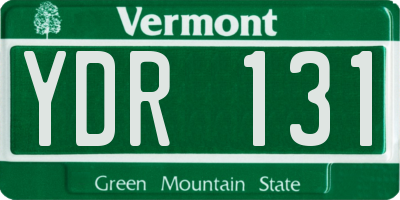 VT license plate YDR131