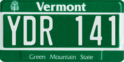 VT license plate YDR141