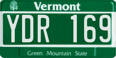 VT license plate YDR169