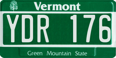 VT license plate YDR176