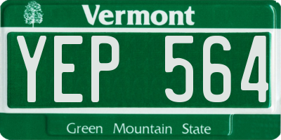 VT license plate YEP564