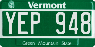 VT license plate YEP948