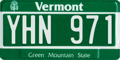 VT license plate YHN971