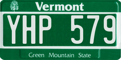 VT license plate YHP579
