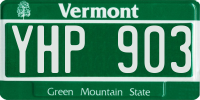 VT license plate YHP903