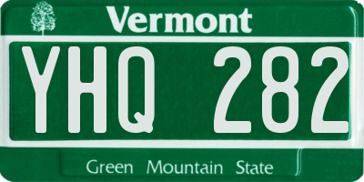 VT license plate YHQ282