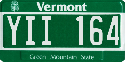 VT license plate YII164