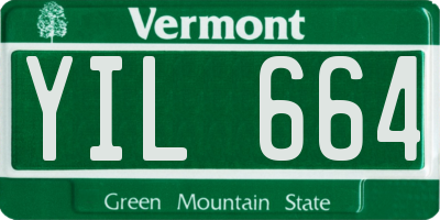 VT license plate YIL664