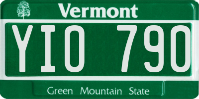 VT license plate YIO790