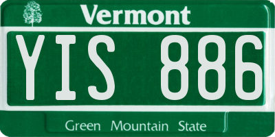 VT license plate YIS886