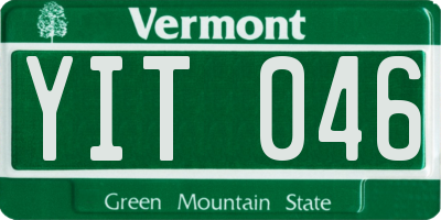 VT license plate YIT046