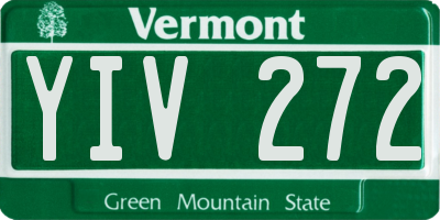 VT license plate YIV272