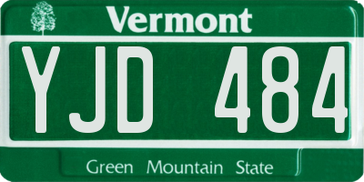VT license plate YJD484