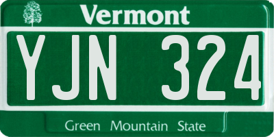 VT license plate YJN324