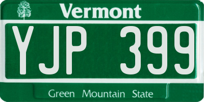 VT license plate YJP399