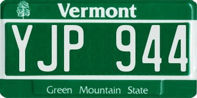 VT license plate YJP944