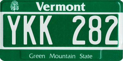 VT license plate YKK282