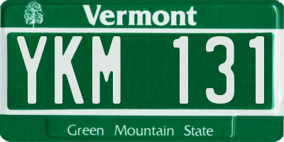 VT license plate YKM131
