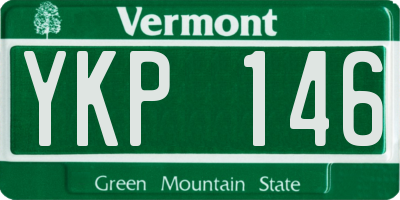 VT license plate YKP146