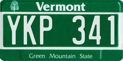 VT license plate YKP341