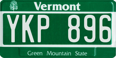 VT license plate YKP896