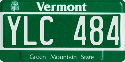 VT license plate YLC484