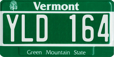 VT license plate YLD164