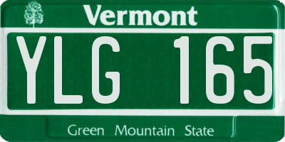 VT license plate YLG165