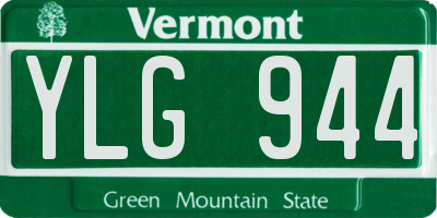 VT license plate YLG944
