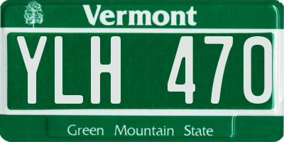 VT license plate YLH470