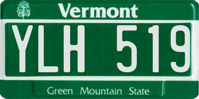 VT license plate YLH519