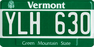 VT license plate YLH630