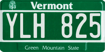 VT license plate YLH825